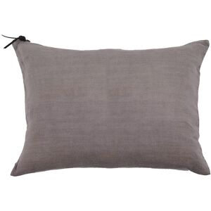 Lo de Manuela L'ESSENTIEL - Coussin Lin pur lave Taupe 50x70