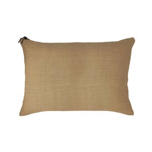 Lo de Manuela L'ESSENTIEL - Coussin Lin pur lave Ocre 50x70