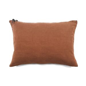 Lo de Manuela L'ESSENTIEL - Coussin Lin pur lave Terre cuite 50x70