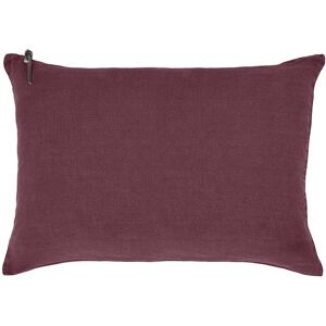 Lo de Manuela L'ESSENTIEL - Coussin Lin pur lave Bordeaux 40x60 Rouge 60x40cm