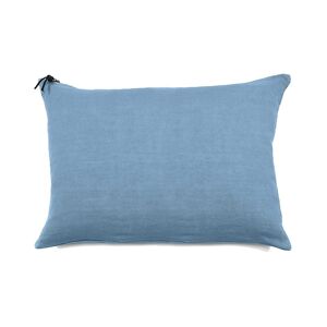 Lo de Manuela L'ESSENTIEL - Coussin Lin pur lave Turquoise 50x70