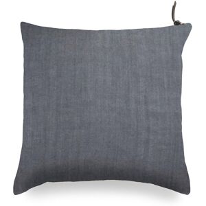 Lo de Manuela Coussin Lin pur lavé Bleu Pierre 45x45