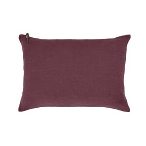 Lo de Manuela L'ESSENTIEL - Coussin Lin pur lave Bordeaux 50x70 Rouge 70x50cm