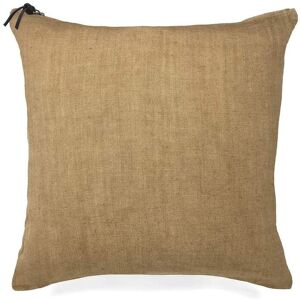 Lo de Manuela L'ESSENTIEL - Coussin Lin pur lave Ocre 45x45