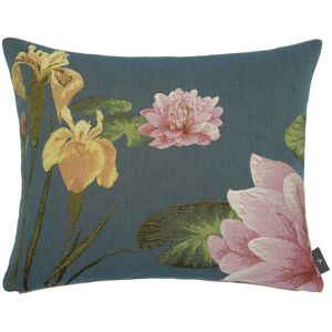 ART Coussin giverny iris et nympheas made in france bleu 38x48