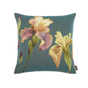 ART Coussin tapisserie giverny iris made in france bleu 48x48