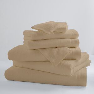 Home Bain Drap de bain uni et colore coton beige 150x100