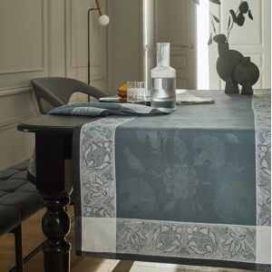 Le Jacquard Francais Chemin de table en lin ardoise 55 x 150