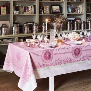 Garnier Thiebaut Nappe antitache déperlant pur coton rose 174X364 Rose 364x1x174cm