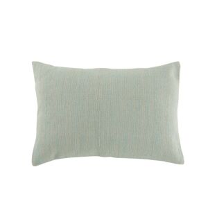 LANADECO Coussin rectangulaire coton menthe 60x40