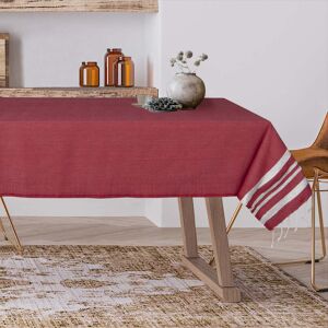 Febronie Nappe lurex coton 150x250 rouge / argent Rouge 250x1x150cm