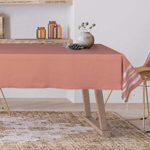 Febronie Nappe lurex coton 150x250 terracotta / argent Rouge 250x1x150cm