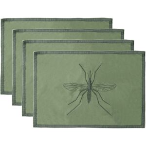 Febronie Sets de table (x4) coton 35x50 vert lichen - Publicité