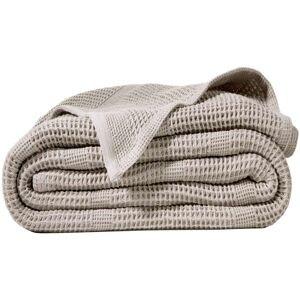 Becquet Couverture légère 230x250 gris en coton 300 g/m²