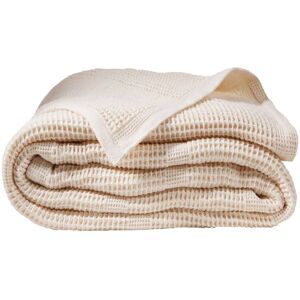 Becquet Couverture legere 250x270 beige en coton 300 g/m²