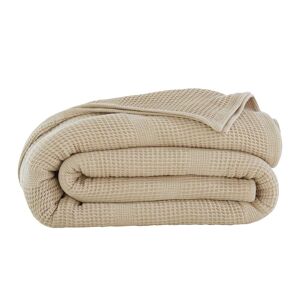 Becquet Couverture légère 230x250 beige en coton 300 g/m² - Publicité