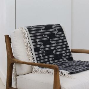 Maison Jean-Vier Plaid Carbone 130x186 cm Gris 186x1x130cm