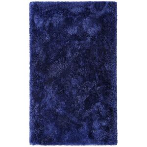 Homie Living Tapis de bain microfibre antidérapant bleu marine 80x150