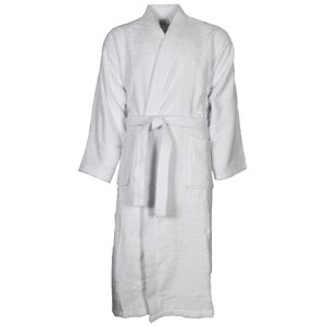 Sensei Maison Peignoir col kimono en coton Blanc XXXXL
