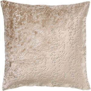 Hoii Coussin beige en velours 45x45 cm avec motif Beige 45x15x45cm