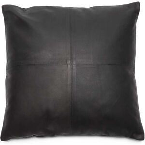 Bazar Bizar Coussin en cuir noir 60x60