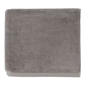 Alexandre Turpault Drap de bain en coton gris galet 100x160