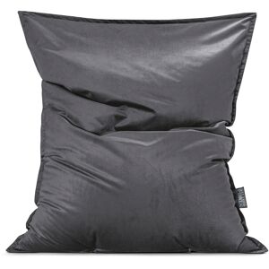 Sitting Point Coussin d'intérieur géant aspect velours anthracite 170x130cm Gris 130x170x20cm