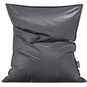 Sitting Point Coussin d'intérieur géant aspect velours anthracite 170x130cm