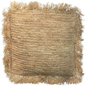 Bazar Bizar Coussin en raphia naturel 60x60