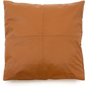 Bazar Bizar Coussin en cuir marron 60x60