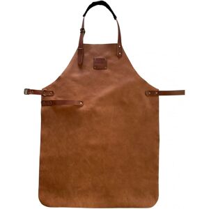 Maison Thuret Tablier en cuir marron rust