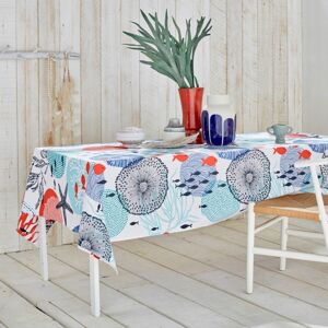 Nydel Nappe en coton enduit acrylique bleu 160x300 cm