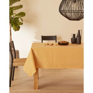 Nydel Nappe en coton enduit acrylique jaune epice 160x250 cm