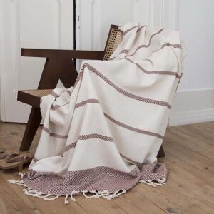 Febronie Plaid coton 160x250 tomette