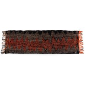 Bazar Bizar Coussin en coton noir orange 35x100