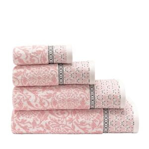 Le Jacquard Français Serviette de bain en coton pivoine 90 x 150 Rose 150x0x90cm