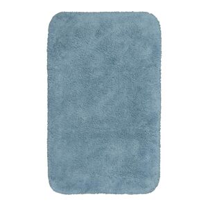 Wecon Home Basics Tapis de bain doux bleu coton 80x150 - Publicité