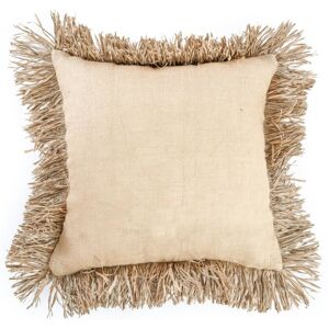 Bazar Bizar Coussin en jute et raphia naturel 60x60