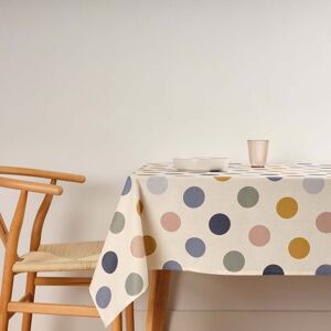 Muare Home Nappe anti-taches en coton à pois multicolores 300x180 - Publicité