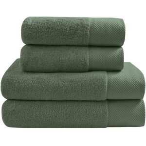 Sensei Maison Ensemble de bain 4 pieces en coton peigne Zero Twist Eucalyptus