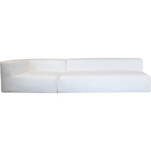 MX HOME Housse Coton lave blanc pour canape-Taille 4/5 places