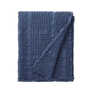 Essix Couvre lit en jacquard de coton bleu 260x240 - Publicité