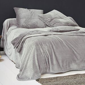 Becquet Jete de lit 270x245 gris en polyester