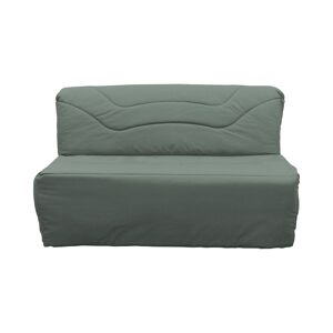 CAMIF Housse de BZ en coton recycle Vert Fougere 140 x 190 cm