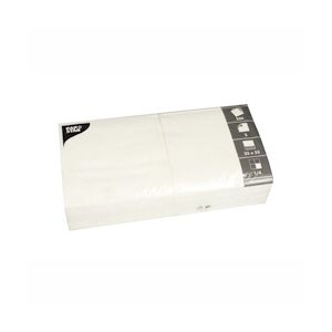 Papstar Serviettes, 2 plis pliage 1/4 33 cm x 33 cm blanc