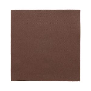 García de Pou 1200 Unités - Serviettes Ecolabel 'Double Point' 18 G/M2 39X39 Cm Chocolat Ouate - Garcia de Pou