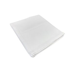 Lot de 4 serviettes de table gratiné 50x50, blanc, 50% coton/50% polyester