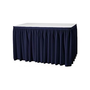 LTITEX - Juponnage de table plissé navy 410 cm