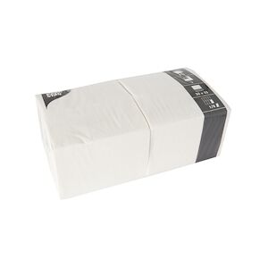 Papstar Serviettes, 3 plis pliage 1/8 33 cm x 33 cm blanc