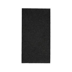 García de Pou 400 Unités - Serviettes P. 1/8 55 G/M2 50X50 Cm Noir Airlaid - Garcia de Pou